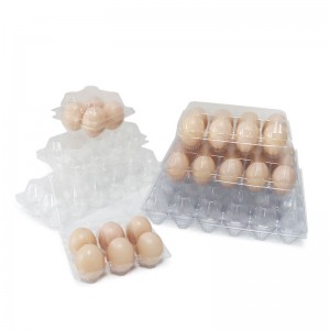 Plateau d\'oeuf d\'emballage biodégradable en plastique jetable personnalisé