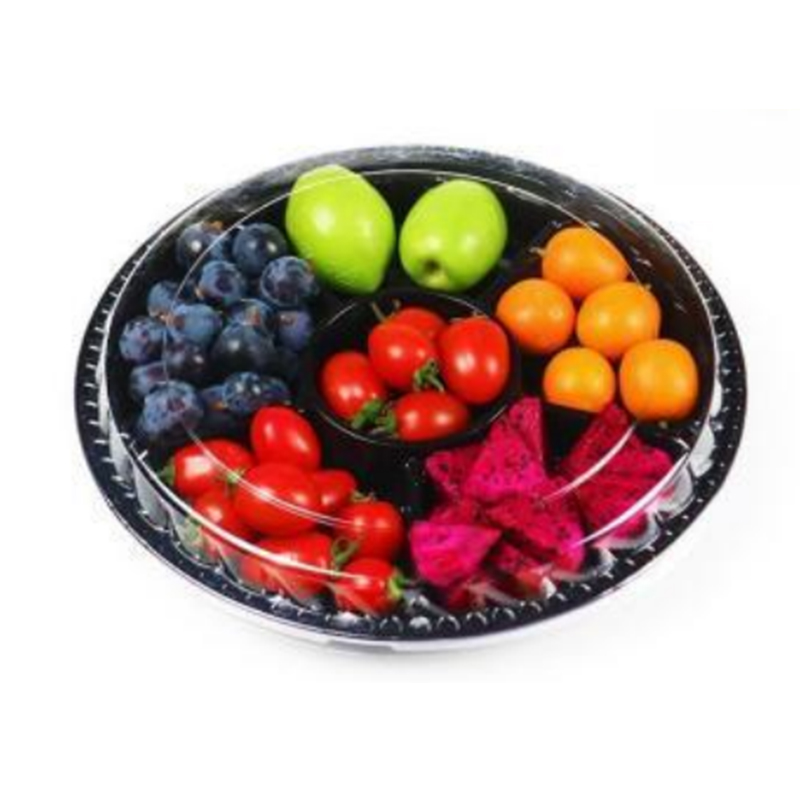 Six-compartment Fresh-cut Fruits Box Bottom 250 * 170 * 70 mm HJ-6F270